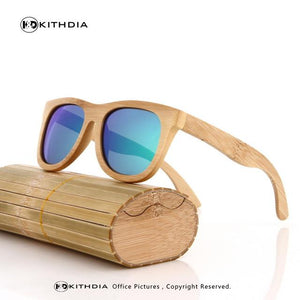 KITHDIA New Bamboo Sunglasses Men Wooden Sunglasses Women Brand Designer Vintage Wood Sun Glasses Oculos de sol masculino