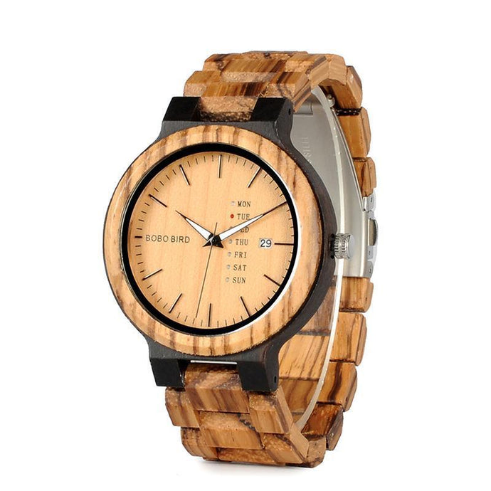 Two-tone wooden Watch